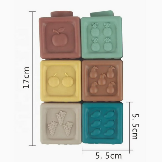 06 PCS Soft Stacking Building Blocks [PD][1Pack] - Kaliber