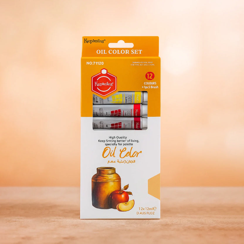 Oil Paint - Pack of 12 Paint Tubes - 12ml Oil Colors [PD][12's Set]