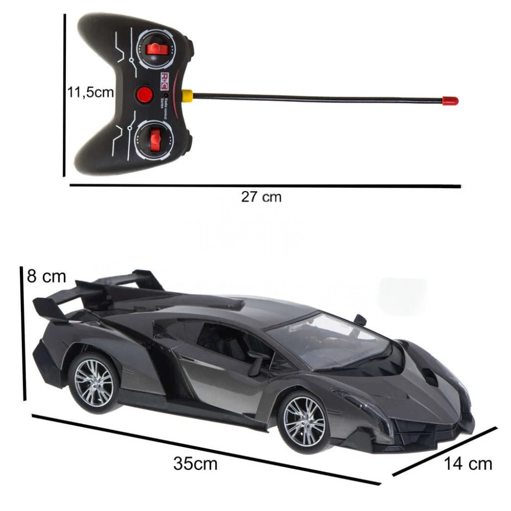 Luxurious Remote Control Super Car High Performance Black [PD][1Pc]