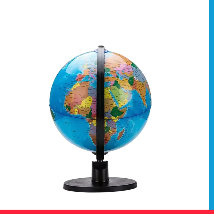 World Globe –10.6CM Spinning Rotating Globe[PD][1Pc]