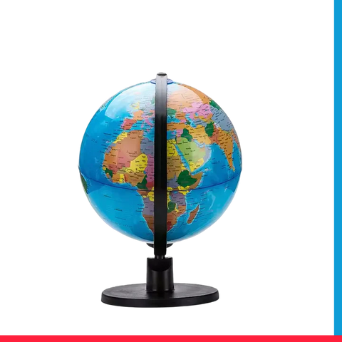 World Globe –10.6CM Spinning Rotating Globe[PD][1Pc]