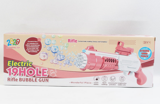 10 Holes Rifle Electric Soap Bubble Gun Machine [PD][1Pc] - Kaliber