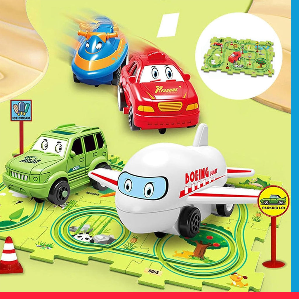 Turbo Car Tracks 15pcs Adventure Car Challenge Set [PD][1Pc]