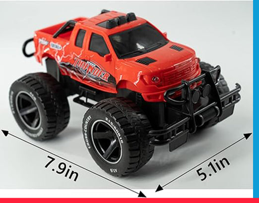 RC Beginner Rv Truck for Kids, Red Off-Road RC Trucks, Scale Crawlers Toy for Kids [PD]