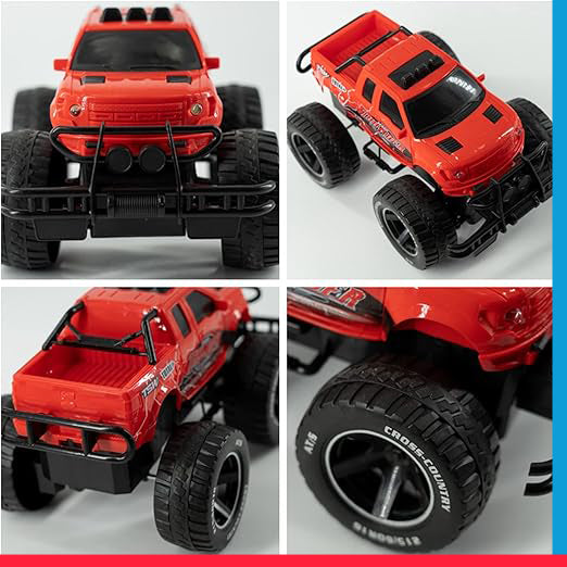 RC Beginner Rv Truck for Kids, Red Off-Road RC Trucks, Scale Crawlers Toy for Kids [PD]