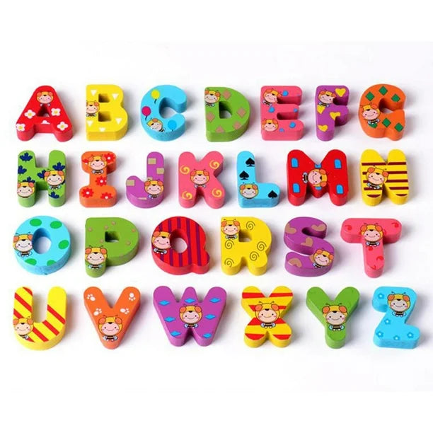Baby Montessori Boxed Alphabets Blocks Educational Wooden Toys[PD][1Pc]