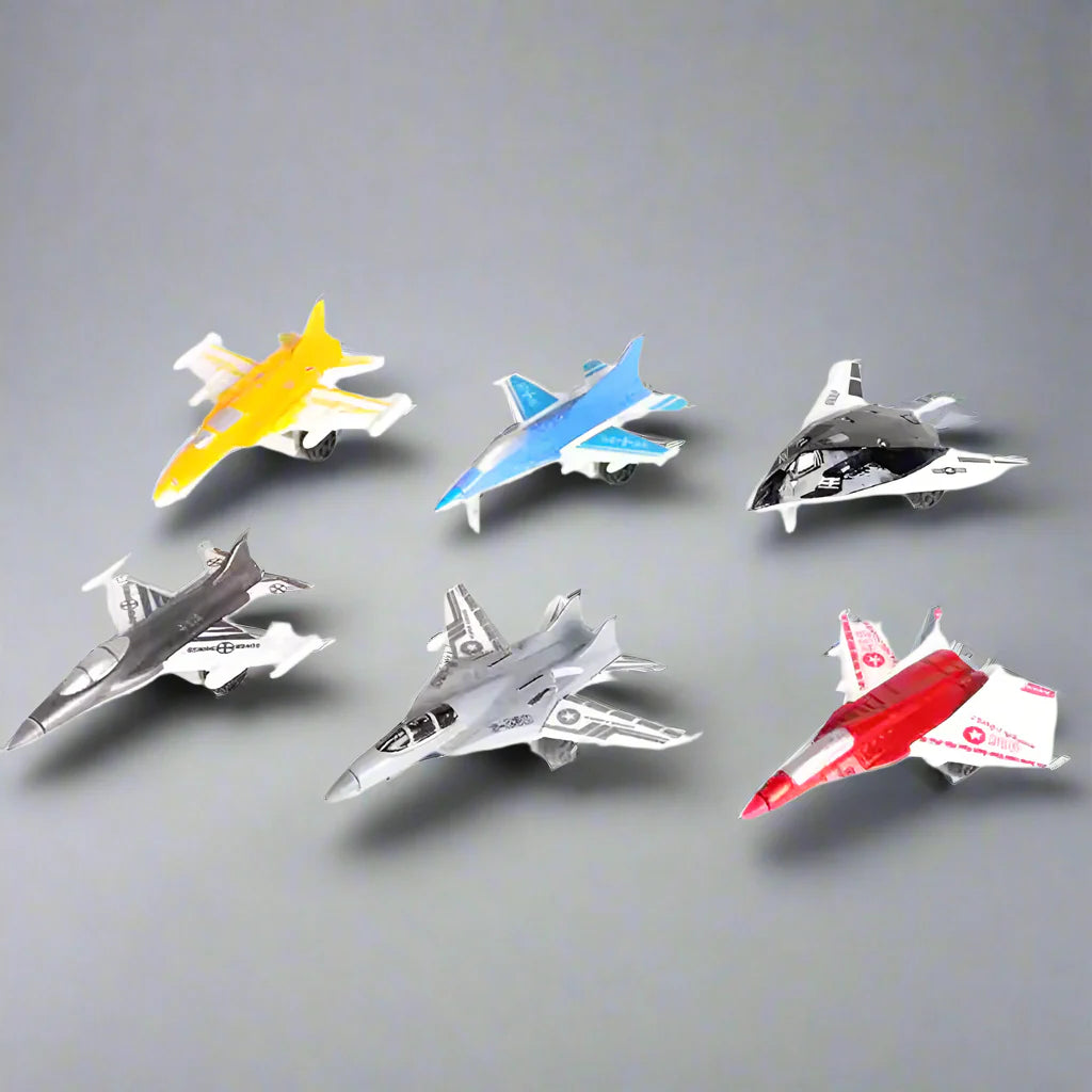 Mini Aircraft Set 6pc Mini Diecast Fighter Jets Toy Set – Premium Military Aircraft [PD ...