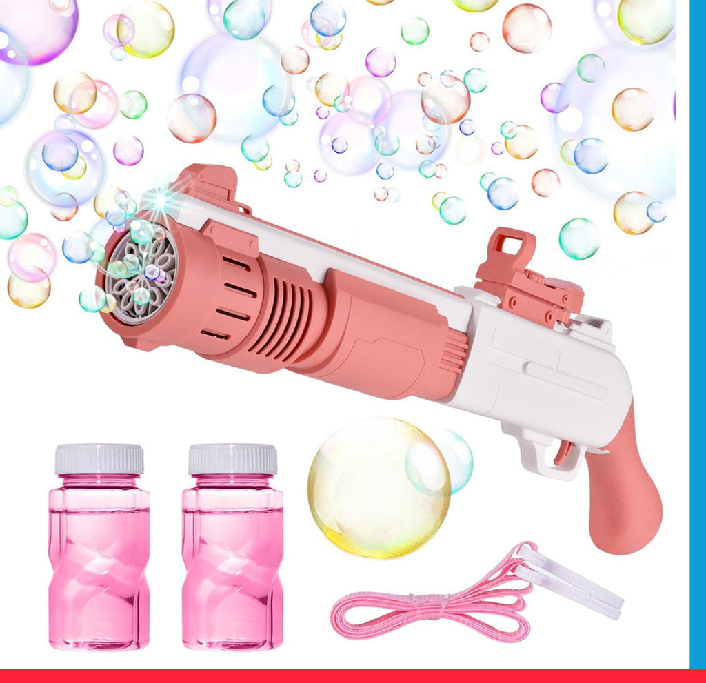 10 Holes Rifle Electric Soap Bubble Gun Machine [PD][1Pc]