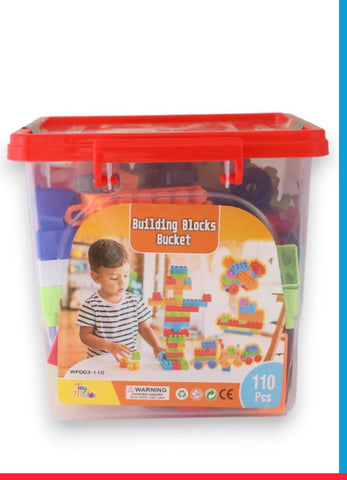 110 Pieces Building Blocks Sets Bulk Educational Kids Toy[PD][1 Backet]