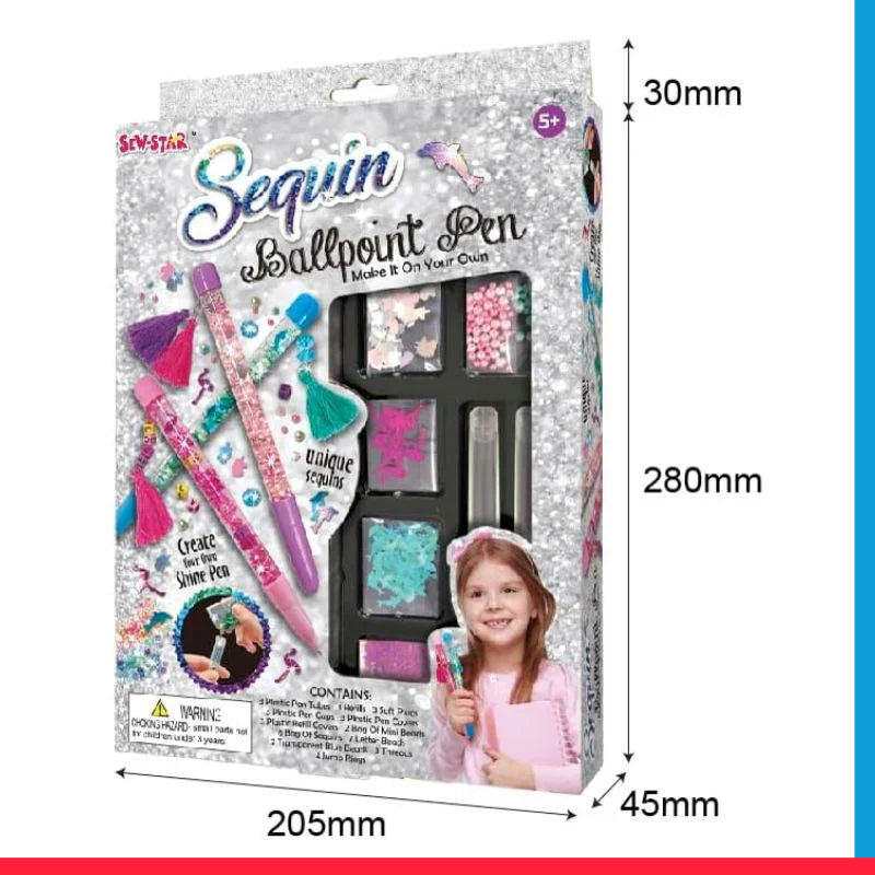 Sew Star Sequin Ballpoint Pen (5y+) [PD][1Pc]