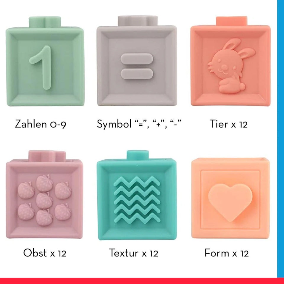 06 PCS Soft Stacking Building Blocks [PD][1Pack]
