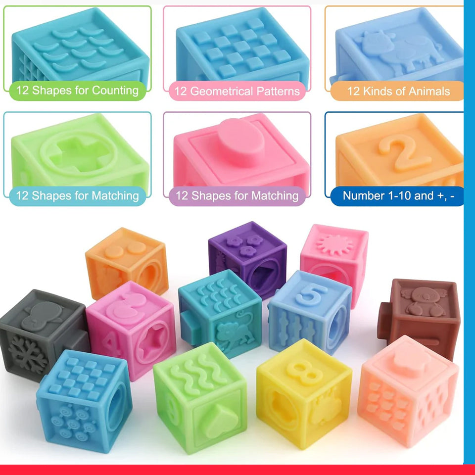 06 PCS Soft Stacking Building Blocks [PD][1Pack]