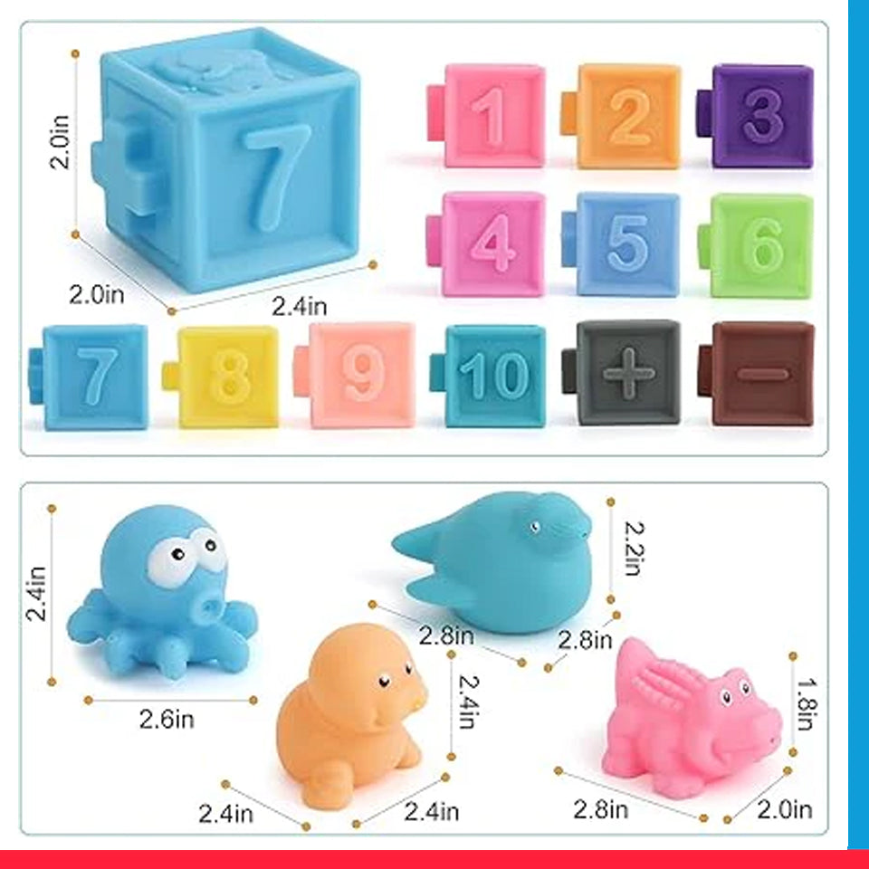 06 PCS Soft Stacking Building Blocks [PD][1Pack]