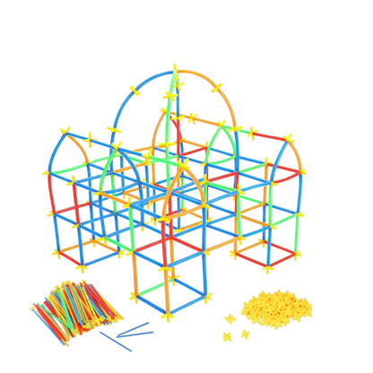 Colorful Educational Straw Constructor Building Set for Kids[1Pack][PD]