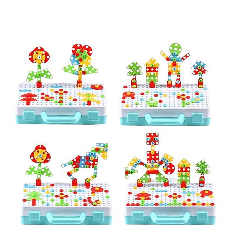 2 in 1 Magic Puzzle Plate – 190 PCs Assembly Accessories[1Pc][PD] - Kaliber