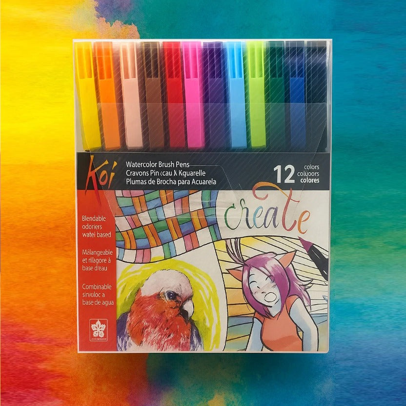 Sakura Koi Coloring Brush Pen Pack Of 12 [IP]