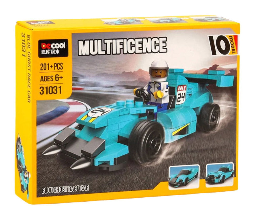 Decool Multi Blue Ghost Racing Cars 10 201 pieces [PD][1Pc]