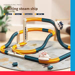 Children's Electric Space Track Adventure Spaceship Theme Kids Toy[PD][1Pc]