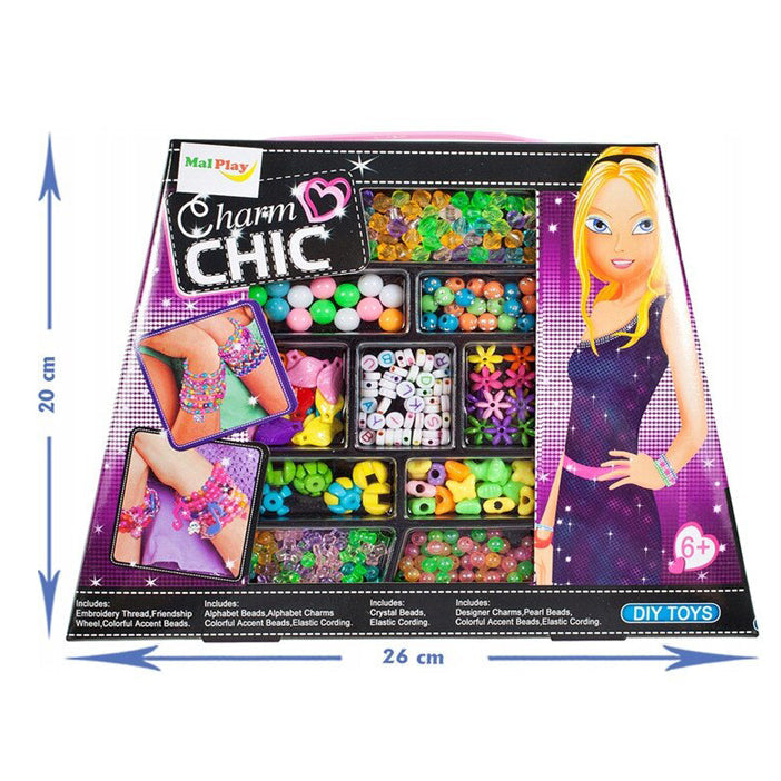 Charm CHIC DIY Beads Set For Girls | DIY Jewelry Design For Kids Creative Fun [PD]