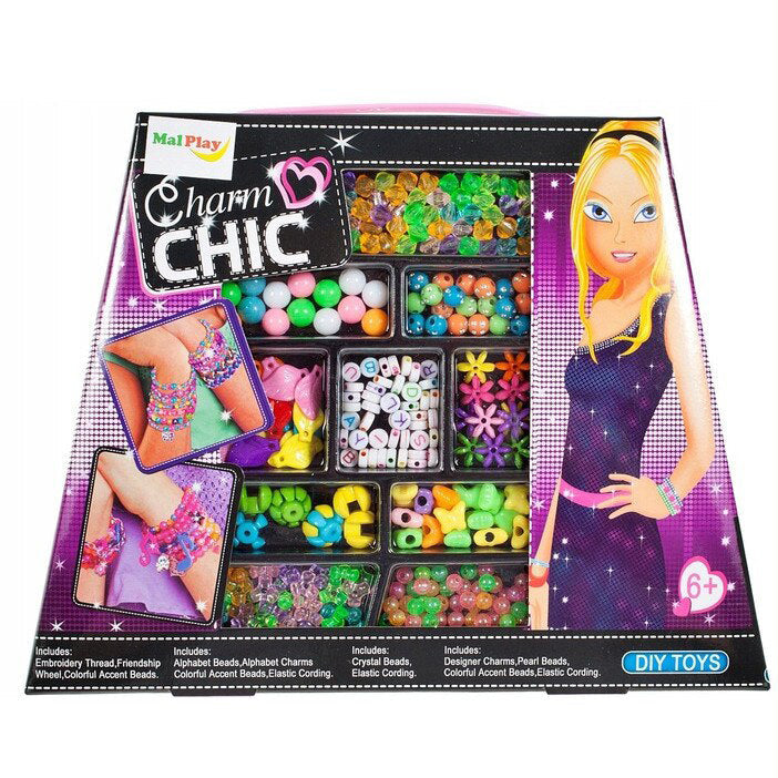 Charm CHIC DIY Beads Set For Girls | DIY Jewelry Design For Kids Creative Fun [PD]