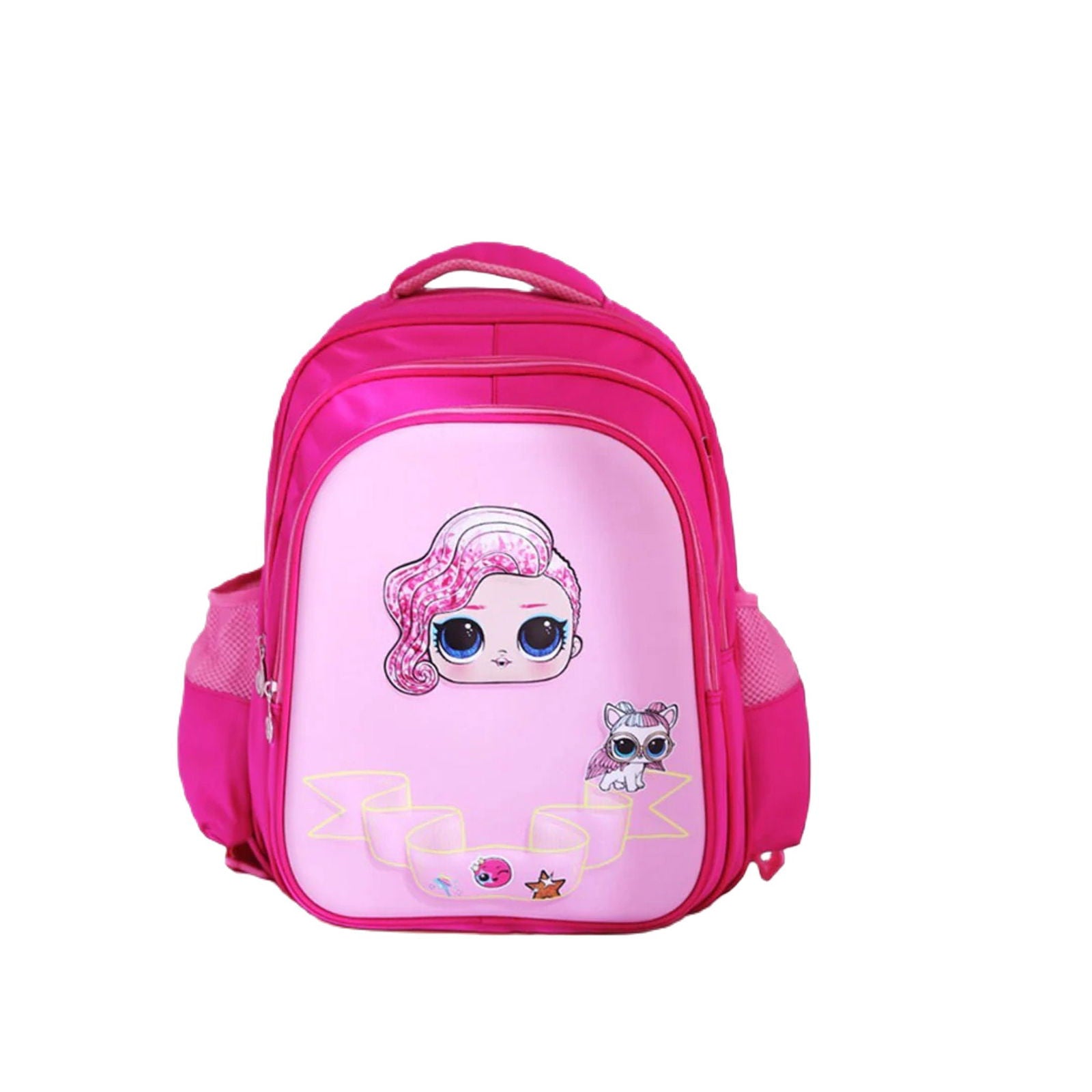 3 Pcs Trolly Girls School Bag [PD][1Pc] - Kaliber