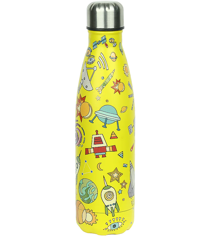 Yellow Stainless Steel Water Bottle 500ML [PD][1Pc]