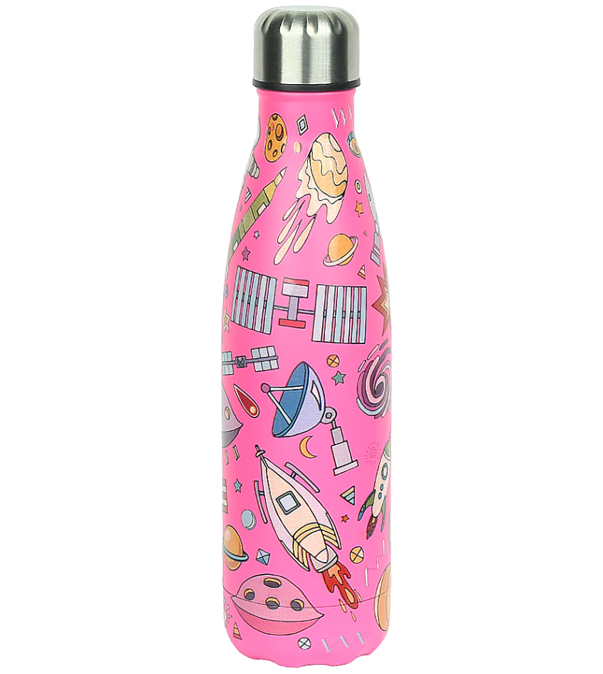 Dark Pink Stainless Steel Water Bottle 500ML [PD][1Pc]