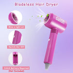 Kids Hair Salon Toy, Beauty Salon Playset for Kids Pretend Play Game, Children Parlor Hair Styling Tools[PD]