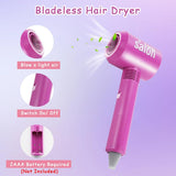 Kids Hair Salon Toy, Beauty Salon Playset for Kids Pretend Play Game, Children Parlor Hair Styling Tools[PD]