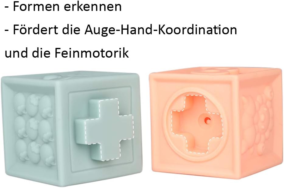 06 PCS Soft Stacking Building Blocks [PD][1Pack]