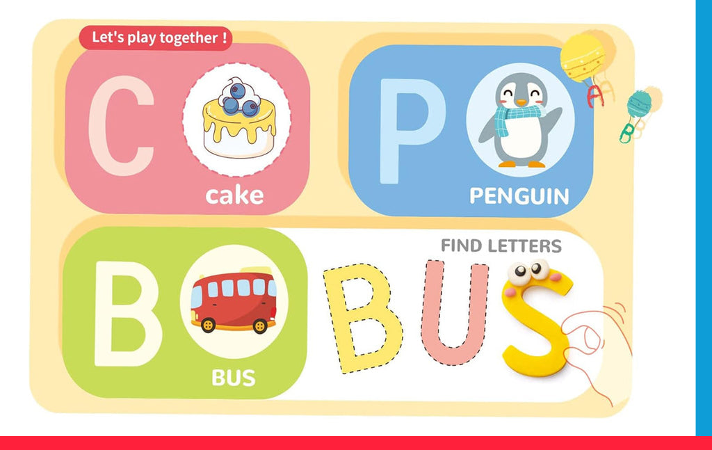 Alphabet Dough Tools Cutter Shape and Learn Letters and Language Dough Tools for Kids [PD]