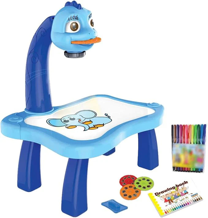 Deal 15 3 in 1 Double Sided Magnetic Drawing & Drawing Projector Table & Get LCD Tablet Free  [PD][1Pc]