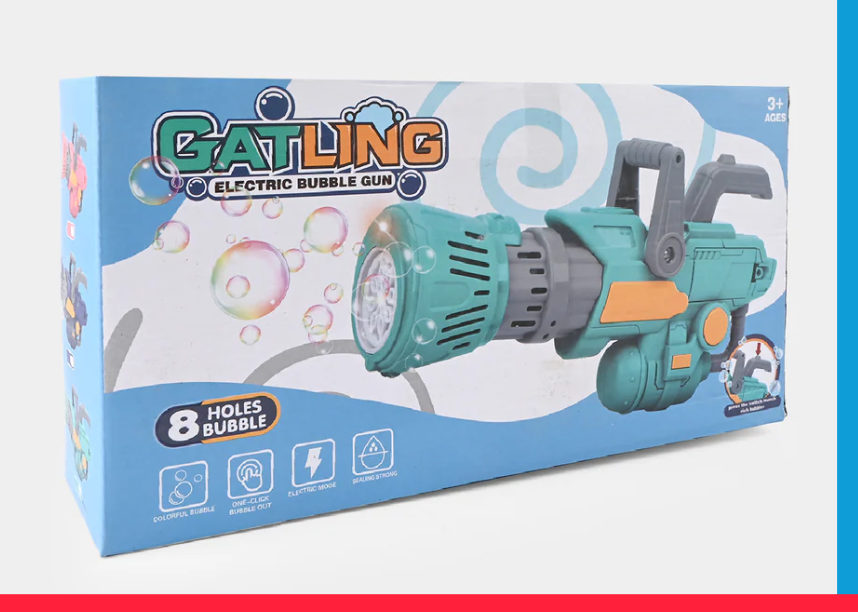 8 HOLES ELECTRIC BUBBLE GUN [PD][1Pc]