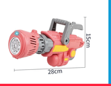 8 HOLES ELECTRIC BUBBLE GUN [PD][1Pc]
