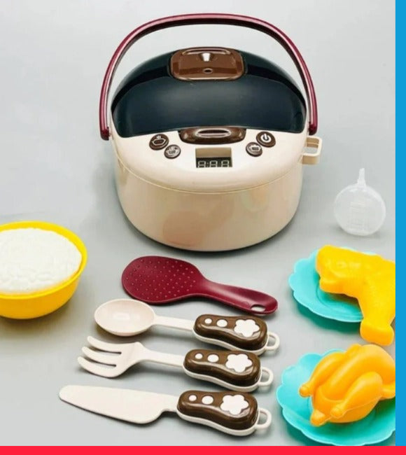 Mini Rice Cooker Playset – Realistic Cooking Fun [PD]