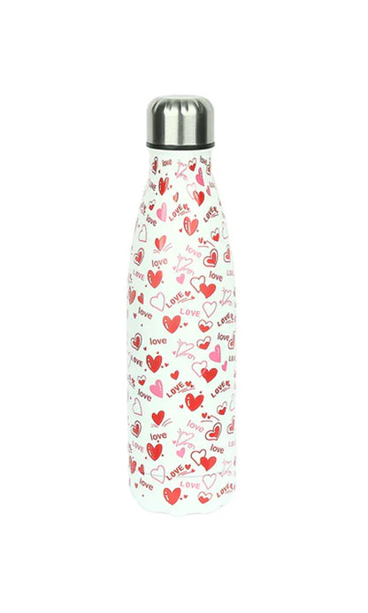 Heart Stainless Steel Water Bottle 500ML [PD][1Pc]