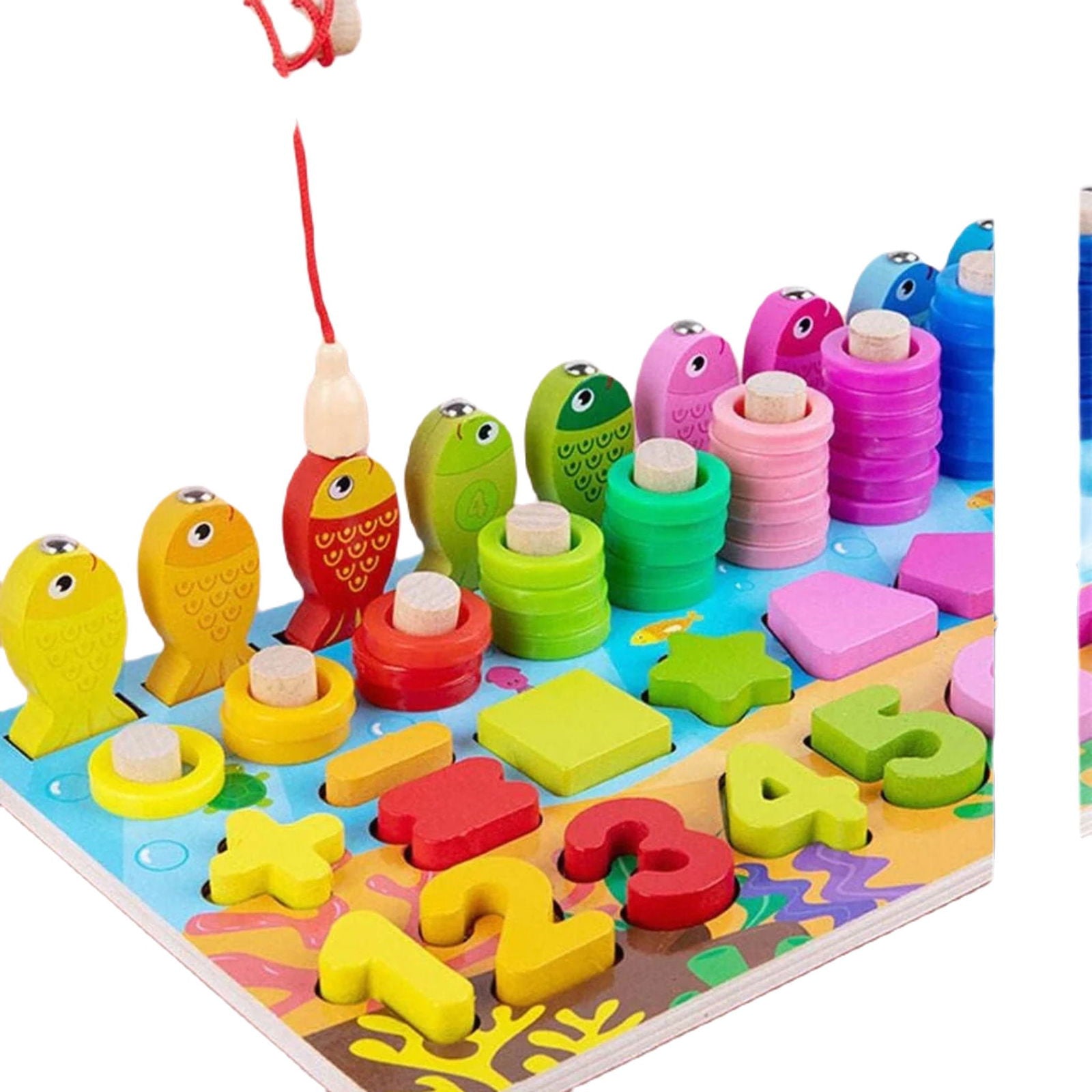 6in1 Early Educational Logarithmic Wooden Board Small [1Pc][PD] - Kaliber