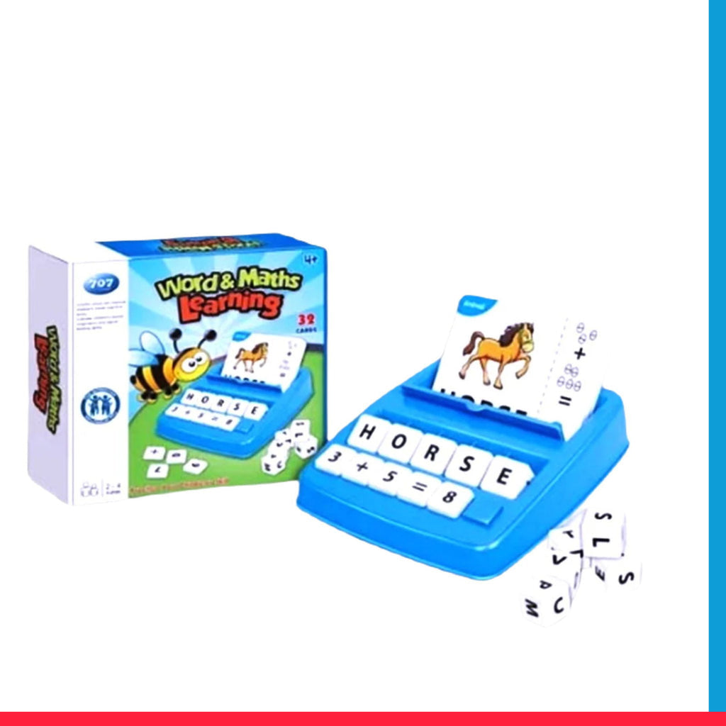 2 in 1 Word & Maths Learning Kit – 32 Cards [PD][1Pc]