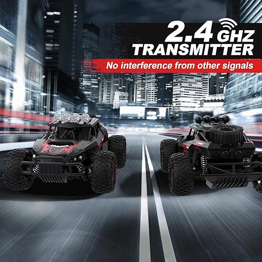 Smoke Spray Remote Control Car 1:16 Remote Control Truck High Speed 25 km/h All Terrain Off-Road RC Car 2.4Ghz Monster Truck [PD]