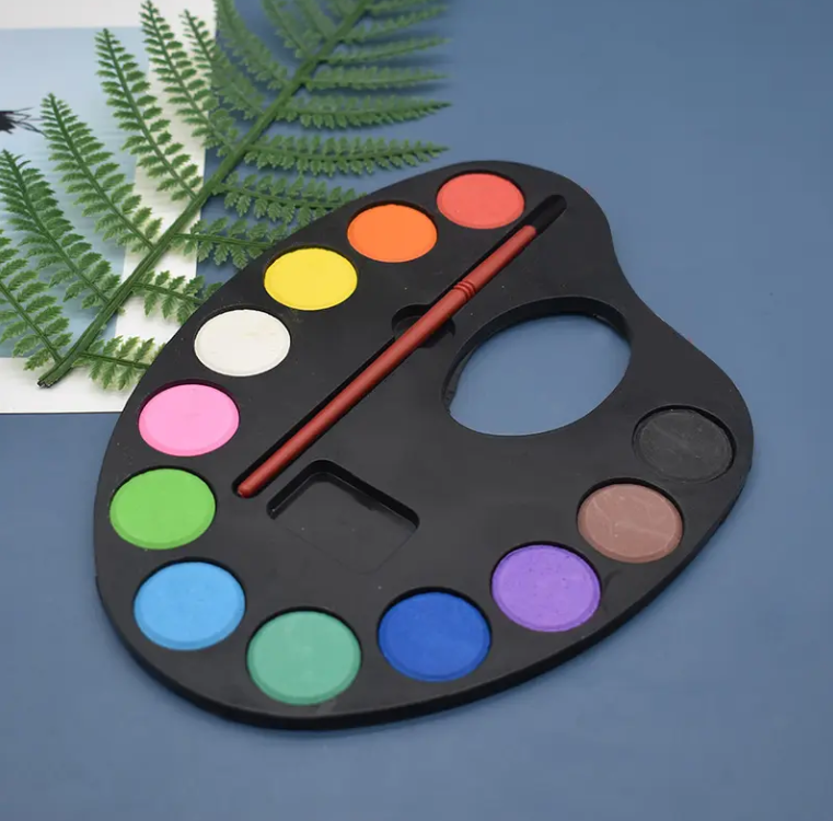 12 WaterColor Paint Small Palette [PD][1Pc]