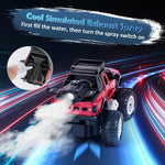 Alloy Off Road Vehicle Door Opening Remote Control Vehicle Spray Off Road Vehicle Children Toy Car Red [PD]