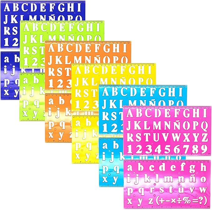 Lettering Stencil Ruler Sets pack of 2 [PD]