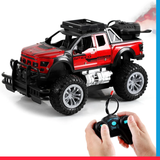 Alloy Off Road Vehicle Door Opening Remote Control Vehicle Spray Off Road Vehicle Children Toy Car Red [PD]