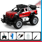 Alloy Off Road Vehicle Door Opening Remote Control Vehicle Spray Off Road Vehicle Children Toy Car Red [PD]