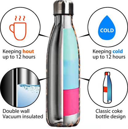 Space Stainless Steel Insulated Water Bottle 500ML [PD][1Pc]