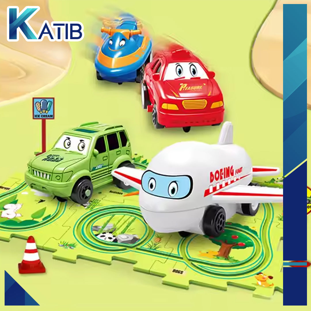 Kids adventure car track toy 15pcs sliding track[PD][1Pc]