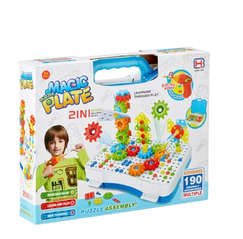Magic Puzzle Plate – 190 PCs 2 in 1 [1Pc][PD]