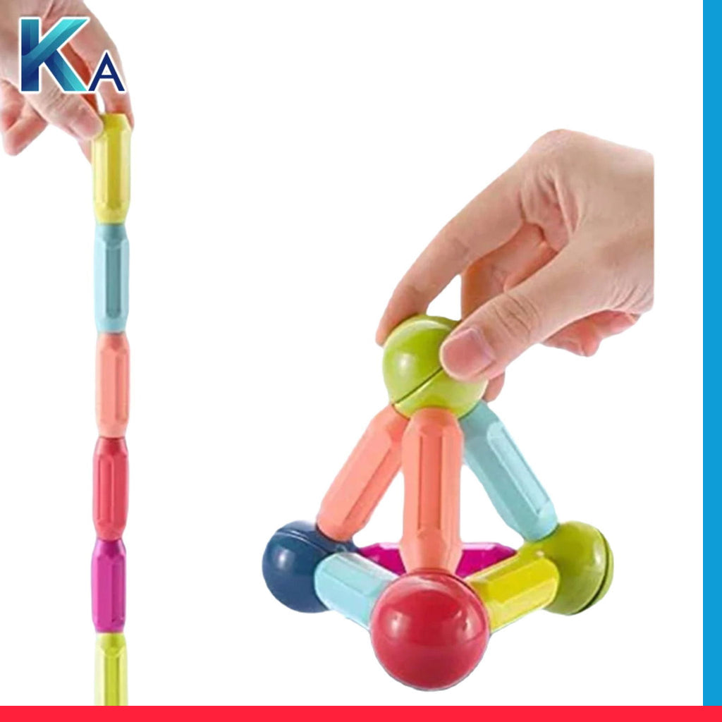 36 Pieces Magnetic Sticks 3D Building Rods and Balls for Building For Kids[1Pc][PD]