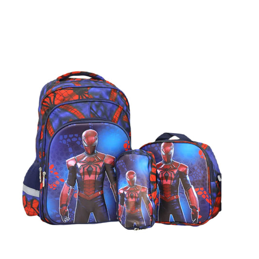 AESTHETIC SPIDER MAN BACKPACK 3 IN 1 TROLLY KIDS BAG[1Pc][PD] - Kaliber
