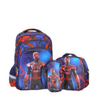 AESTHETIC SPIDER MAN BACKPACK 3 IN 1 TROLLY KIDS BAG[1Pc][PD] - Kaliber